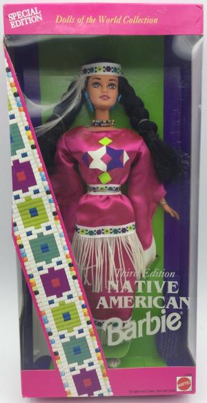 Коллекционная кукла Барби Национальная Америка, в розовом, 94г.
